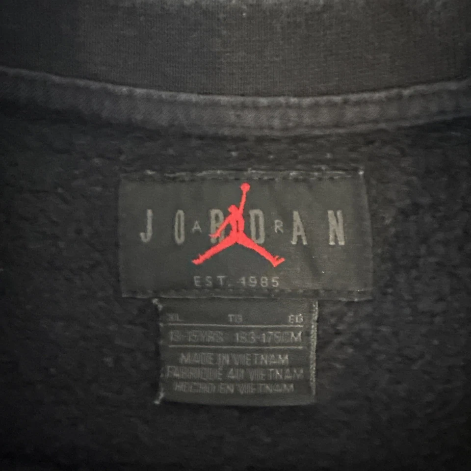 Nike Jordan Jumpman Sudadera Juvenil XL Negro Amarillo Logo | Niños Unisex Foto 3 de 4