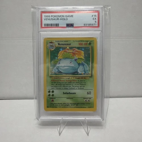1999 Pokémon Venusaur  Holo  15/102 PSA 5