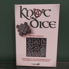 Black Oak Games Knot Dice Game Puzzles Open Box Green Dice