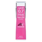 uni Nano Dia Color Mechanical Pencil Lead 0.7mm Pink, 20pce,uni0.7-202NDC.13