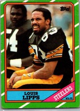 1986 Topps Louis Lipps Pittsburgh Steelers #284