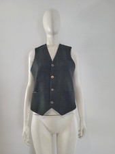 Joules (S) 'Swinburne' Tweed Waistcoat Size Small Herb Green RRP £89.95 - Men's