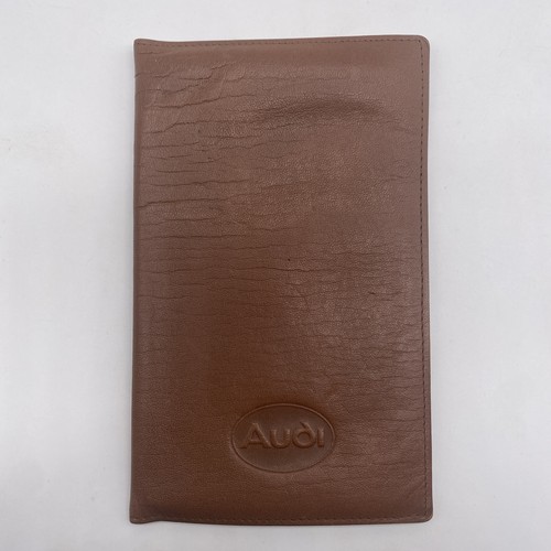 Vintage 1987 Audi Planner Brown Faux Leather