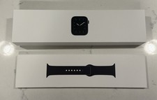 EUC Apple Watch Series 5 with a 44mm Space Gray Aluminum case w Black Watch Band