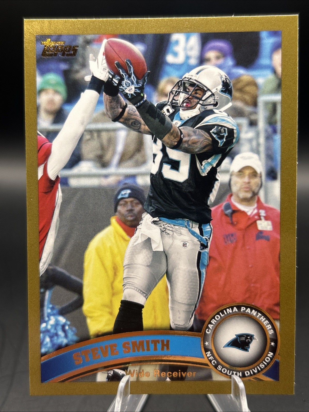 2011 Topps Football Steve Smith Gold Panthers  /2011