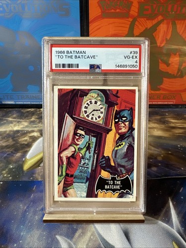1966 Topps Batman Black Bat #39 To the Batcave — PSA 4