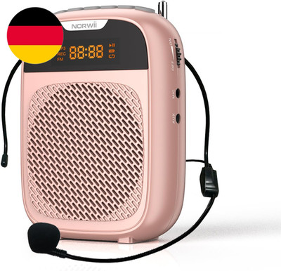 Norwii Mini-Sprachverstärker, Tragbarer Wiederaufladbarer Bluetooth-Lautsprecher