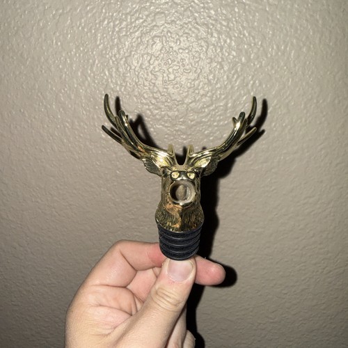 Old Elk Bourbon Whiskey Bottle Pourer Original Used Once