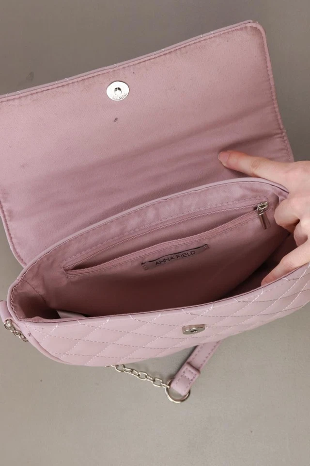 ✨ Anna Field Umhängetasche Handtasche für Damen lila aus Kunstleder ✨ - Bild 3 von 4