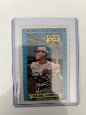 Xograph 1972 Kellogg's 3-D All-Time Baseball Greats Rogers Hornsby #2 Baseball