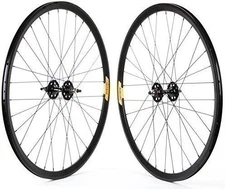 Wheel Set 700 Alloy Velocity Deep-V Black 32H Double-walled Bolt on Fixie