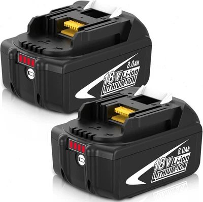 2X 8.0ah New LXT Battery For Makita 18V Li-ion BL1840 BL1850 BL1860 BL1830