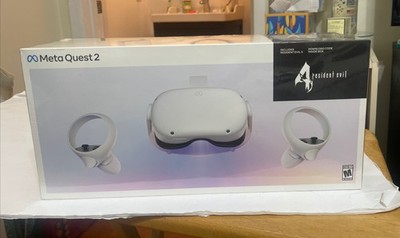 Oculus Quest 2 VR Headset 256GB White Resident Evil 4 Bundle NIB
