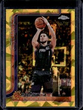 2025-26 Topps Chrome Update Sapphire Devin Booker Gold Refractor #/50 Suns