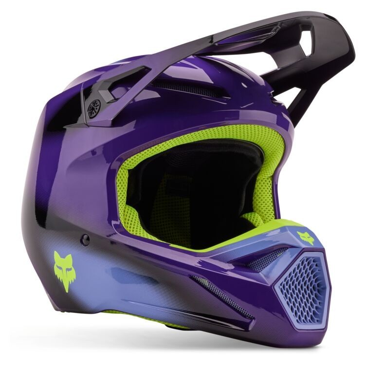 Fox Racing V1 Interfere Helmet Purple 32044-013-XS MIPS MX Off