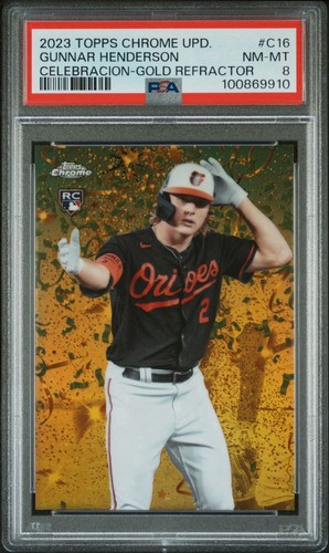 Gunnar Henderson [Gold] #C-16 2023 Topps Chrome Update Celebracion card