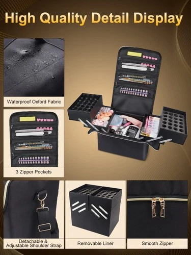 Deciniee Large Makeup Travel Train Case - Picture 5 of 5