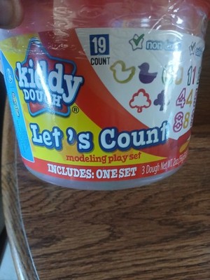 Kiddy Dough Modeling Clay Play Set Bundle Let s Count Crazy Shapes Factory Red  