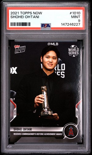 2021 TOPPS NOW #1010 SHOHEI OHTANI PSA 9