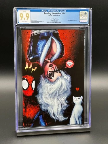Amazing Spider-Man #59 CGC 9.9 (2024) - Black Cat - Szerdy Virgin Edition