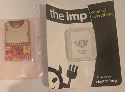 SparkFun Electric Imp Breakout Board BOB-12886 & WiFi IoT Developer Card Kit