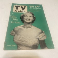 TV Guide January 9-15 1953 Dinah Shore TV Digest Pre-National New England NICE!