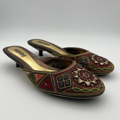 Unlisted by Kenneth Cole Women's Size 9.5 Multicolor Beaded Slip On Shoes