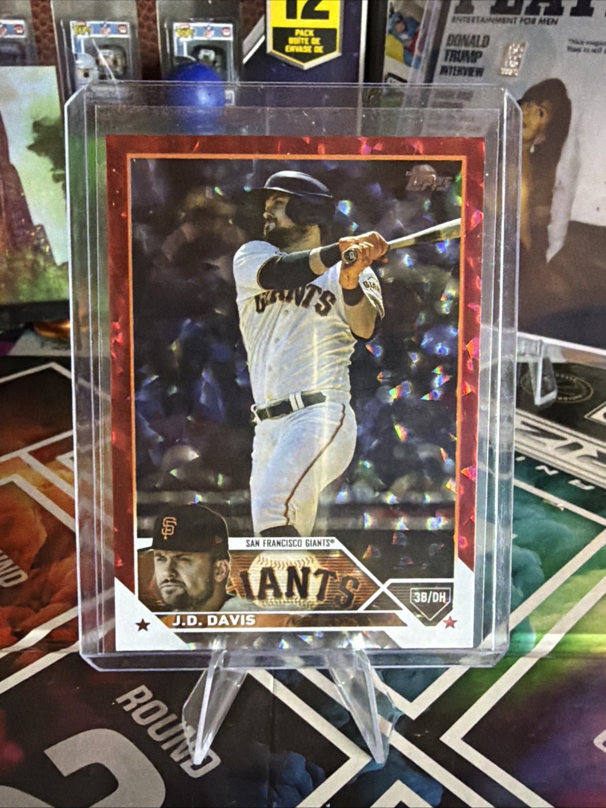 J.D. Davis 2023 Topps Series 2 Red Foil #335 /199 San Francisco Giants