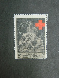 Vignette Delandre Croix Rouge pour les blessés français La Havane