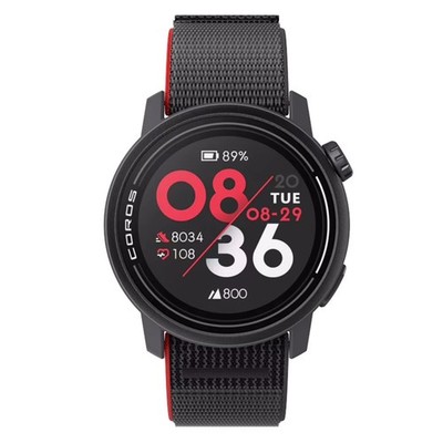 Coros Pace 3   Ultraleichte GPS-Sportuhr mit Nylonarmband Ink (schwarz)