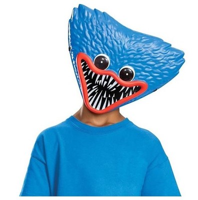 Huggy Wuggy Half Mask - Plastic - Poppy Playtime - Costume Accessory - One Size