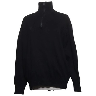 Zara, Strickpullover, Größe: 40, Schwarz, Baumwolle, Einfarbig, Feinstrick #awX