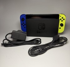 Nintendo Switch Neon Yellow & Blue 32gb Unboxed With Accessories