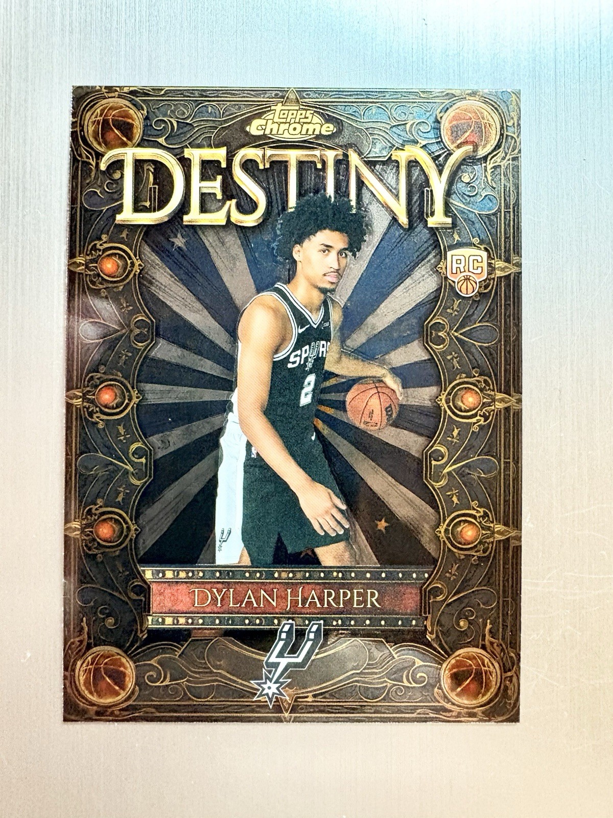 Dylan Harper 2025-26 Topps Chrome Destiny Rookie #D-2 San Antonio Spurs Rc
