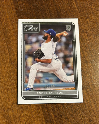 Andre Jackson 2022 Panini Three and Two Rookie #112 Dodgers Utah /99 RC