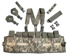 Complete US Army ACU Digital MOLLE II Tactical Assault Panel TAP Chest Rig Vest