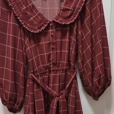 Dress Fit  Flare Ruffle Sleeve