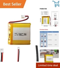 Li-Polymer Battery 3.7V 3100mAh Rechargeable JST for Arduino Raspberry Pi