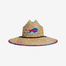 Buffalo Bills FOCO Team LOGO Floral Straw Hat Sun Cap BRAND NEW 