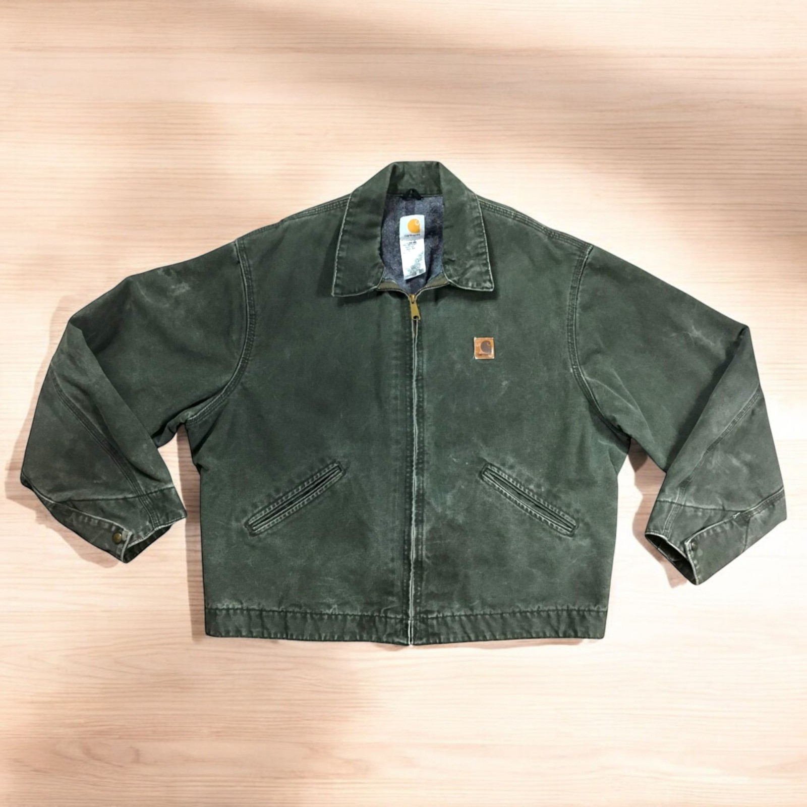 Vintage Carhartt Detroit Jacket J146 MOS Size 2XL Moss Green Coat