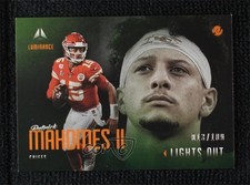 2021 Panini Luminance Lights Out Orange 13/100 Patrick Mahomes II #LO-3 0i8b