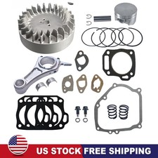 For Honda GX200 GX160 28degree Flywheel Billet Rod FlatTop Piston kit