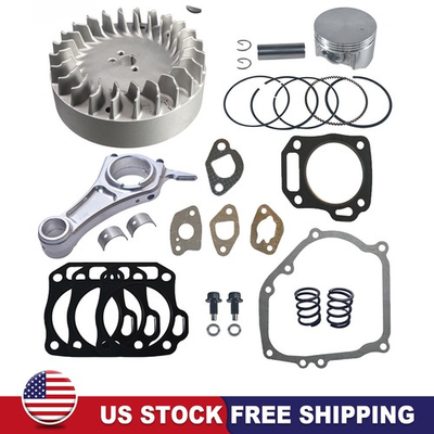 #ad For Honda GX200 GX160 28degree Flywheel Billet Rod FlatTop Piston kit $139.99