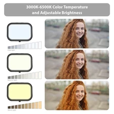 2 Packs Desktop LED Video Light Panel 12W Video Conference Light For Zoom EAZF