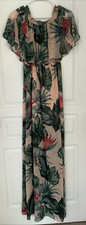 Show Me Your Mumu Maxi Dress Tropical Floral Size Large