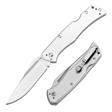 BOKER PLUS® MEK Pocket Knife 4.21" Nitro-V Blade Metal Handle Nail Nick Backlock