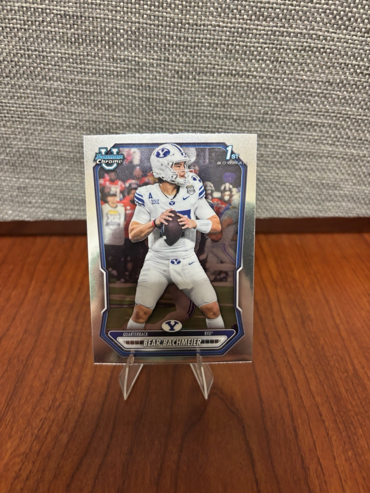 2026 Bowman Football Bear Bachmeier 1st Bowman BCP-26 BYU Cougars