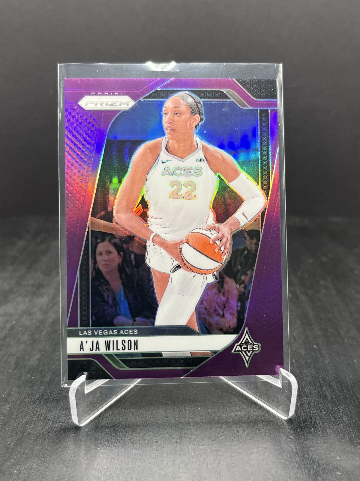 2024 Panini Prizm WNBA Basketball A'ja Wilson Purple 149/149 #86 Bookend