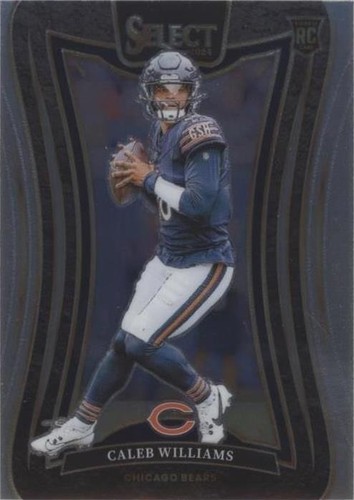 2024 Panini Select Football Caleb Williams Red & Blue Shock Prizm