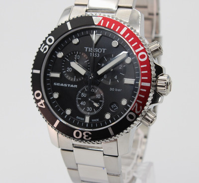 TISSOT Seastar 1000 Chronograph Quartz Black Dial Men's Watch T120.417.11.051.01
